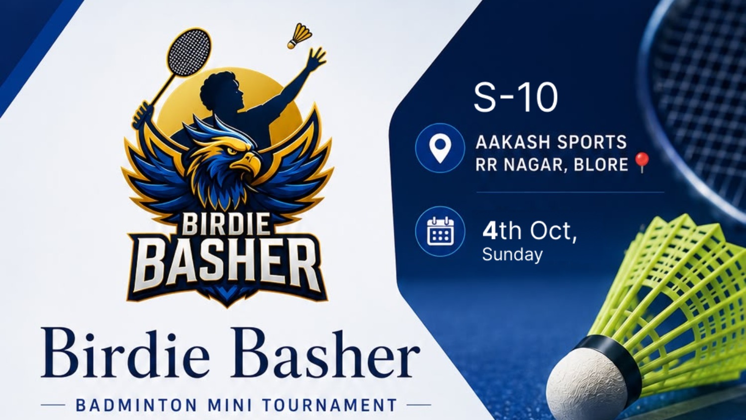 Birdie Basher's Badminton Tournament S 10